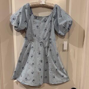 Floral Blue Kids Dress